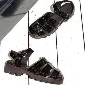 Freda Salvador Austin Sandal - Espresso - Size 8.5